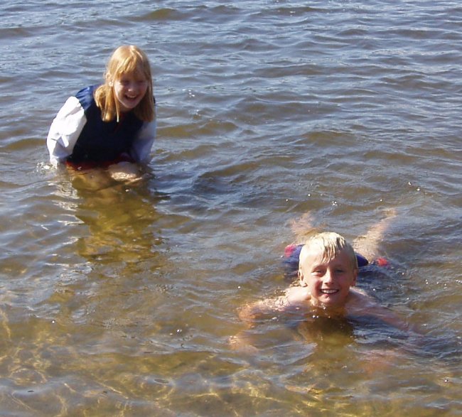 Deilig å bade etter O-løp